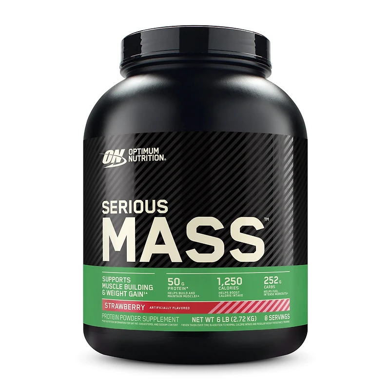 Optimum Nutrition Serious Mass - Strawberry (8 Servings) 6 lbs.