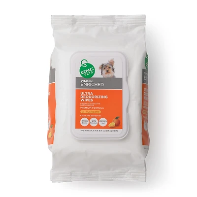 Ultra Deodorizing Wipes- Refreshing Citrus Scent - 100 Wipes