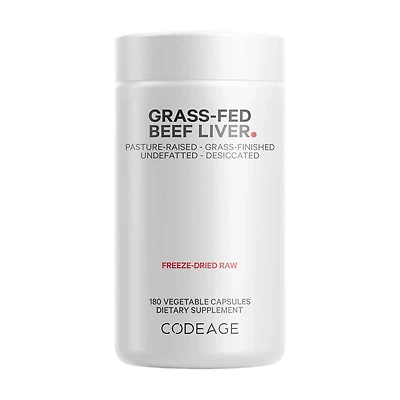 Grass-Fed Beef Liver - 180 Capsules (60 Servings)