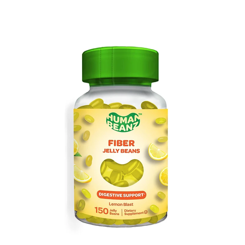Human Beanz Fiber Jelly Beans - Lemon Blast 150 (30 Servings) 40 Servings