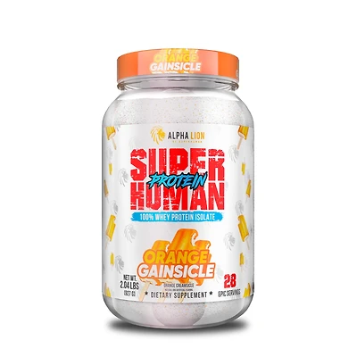 Alpha Lion Superhuman 100% Whey Protein Isolate - Orange Creamsicle Gainsicle (28 Servings)