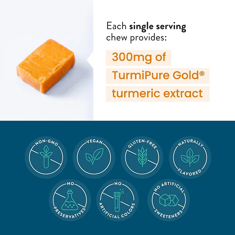 Turmeric Chews - 30 Count (30 Servings)