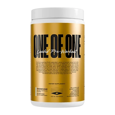 101 One Of One Loaded Pre-Workout - Snowcone (20 Servings)