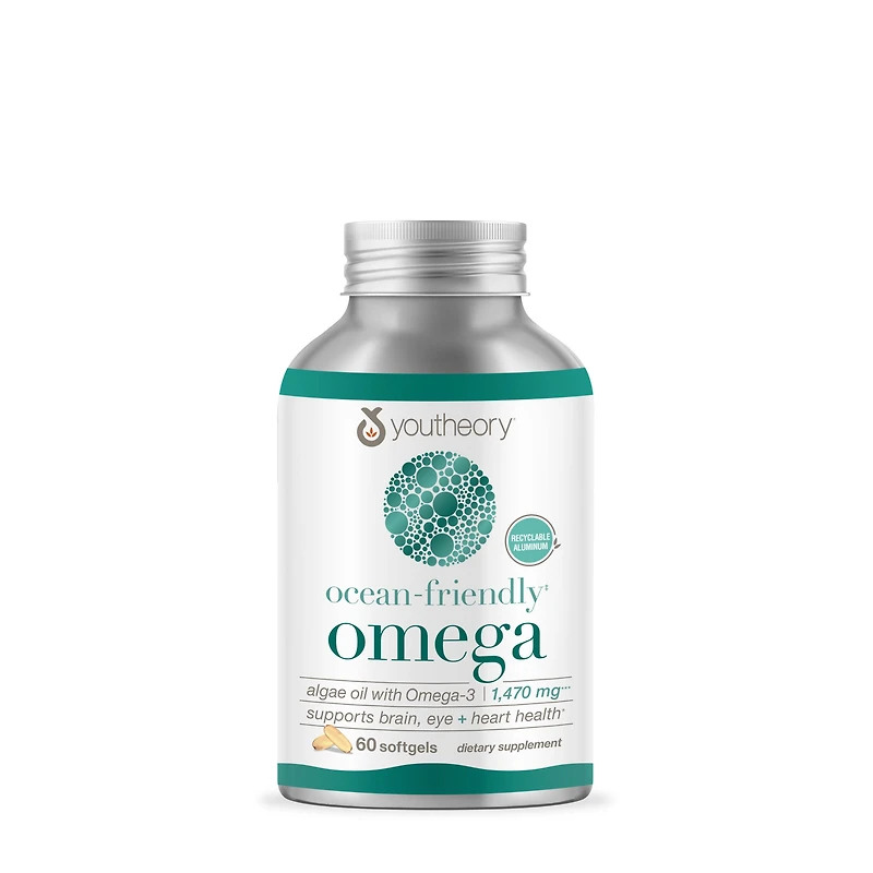 Youtheory Ocean-Friendly Omega - 60 Softgels (30 Servings)