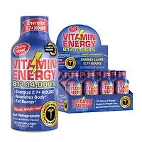 Vitamin Energy B12 14 -000% Supplement - Acai Pomegranate 1.93 Oz. (12 Bottles)