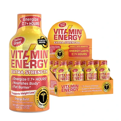 Vitamin Energy Immune+ - Tango Orange 1.93 Oz. (12 Bottles)