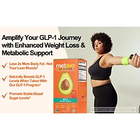 Advanced GLP-1 Weight Support - 180 Veggie Capsules (60 Servings)
