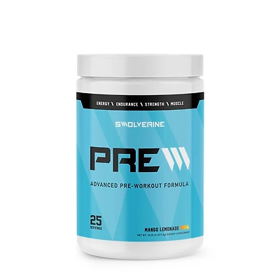 Swolverine Advanced Pre-Workout Formula - Mango Lemonade (25 Servings)