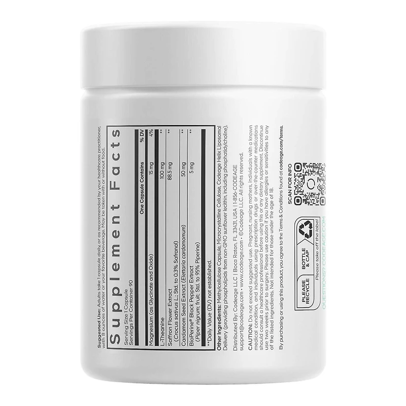 Liposomal Saffron+ - 90 Vegetable Capsules (90 Servings)