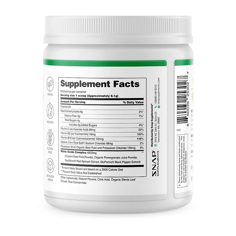 Nitric Oxide Organic Beets - Apple (30 Servings)