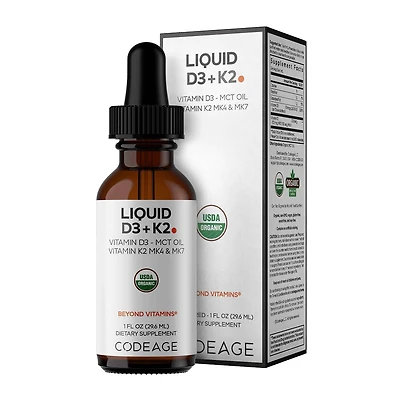 Liquid D3+K2 - 1 fl oz. (30 Servings)