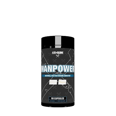 Axe & Sledge Supplements Manpower Natural Testosterone Booster - 90 Capsules (30 Servings)