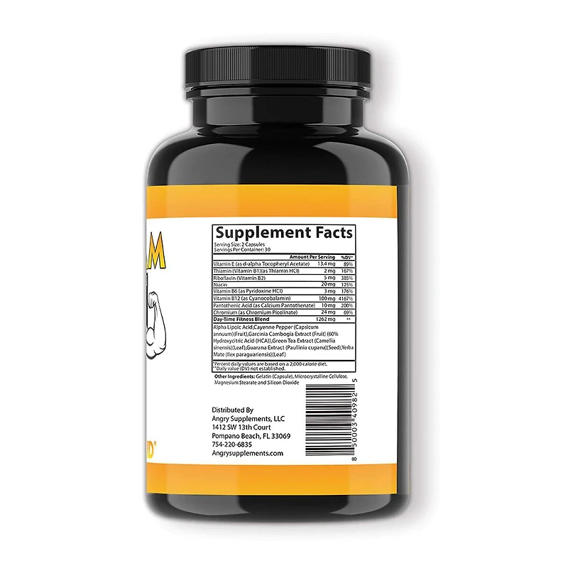 Monster Test: AM Fat Burner - 60 Capsules (30 Servings)