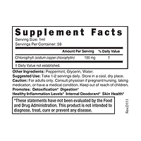 Chlorophyll 100mg - Peppermint - 2 oz. (59 Servings)