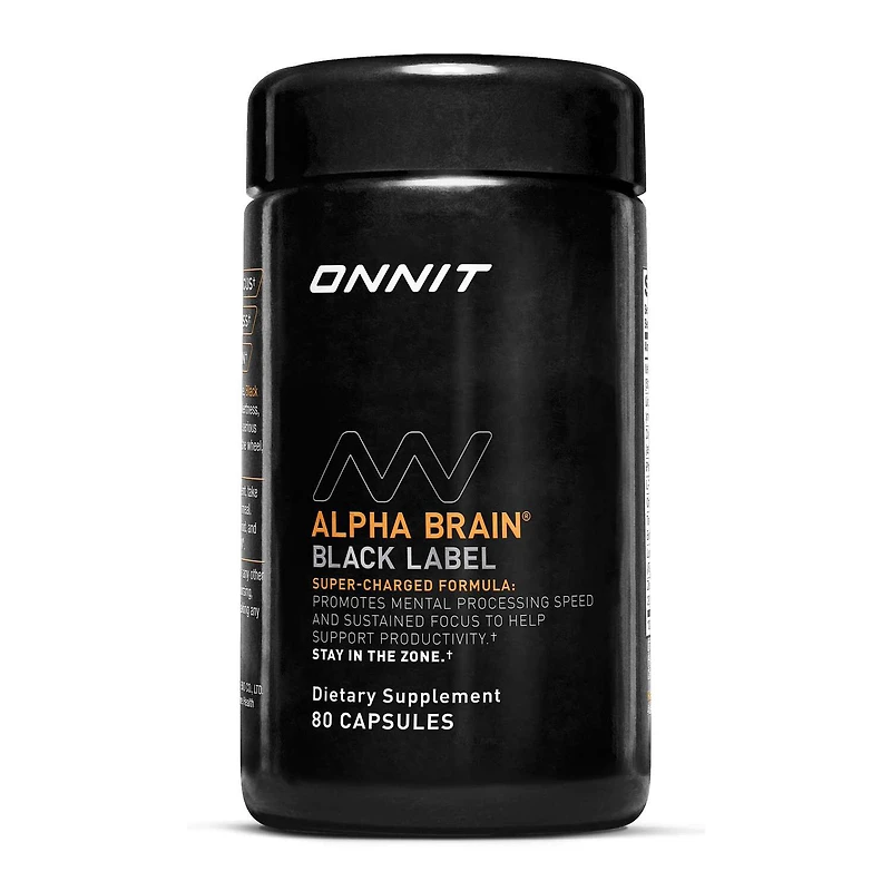 Alpha Brain® Black Label - 80 Capsules (20 Servings)