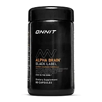 Alpha Brain® Black Label - 80 Capsules (20 Servings)