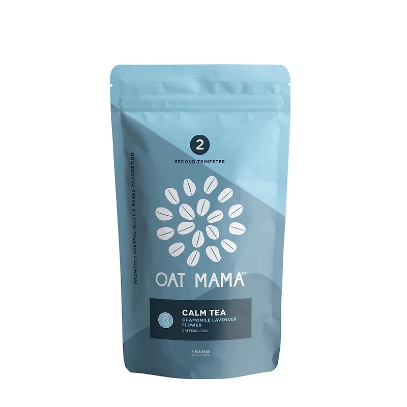 Oat Mama Second Trimester Calm Tea - Chamomile Lavender Flower (14 Bags)