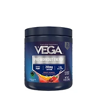 Vega Pre-Workout Energy Vegan - Fruit Punch (25 Servings) Zero Sugar