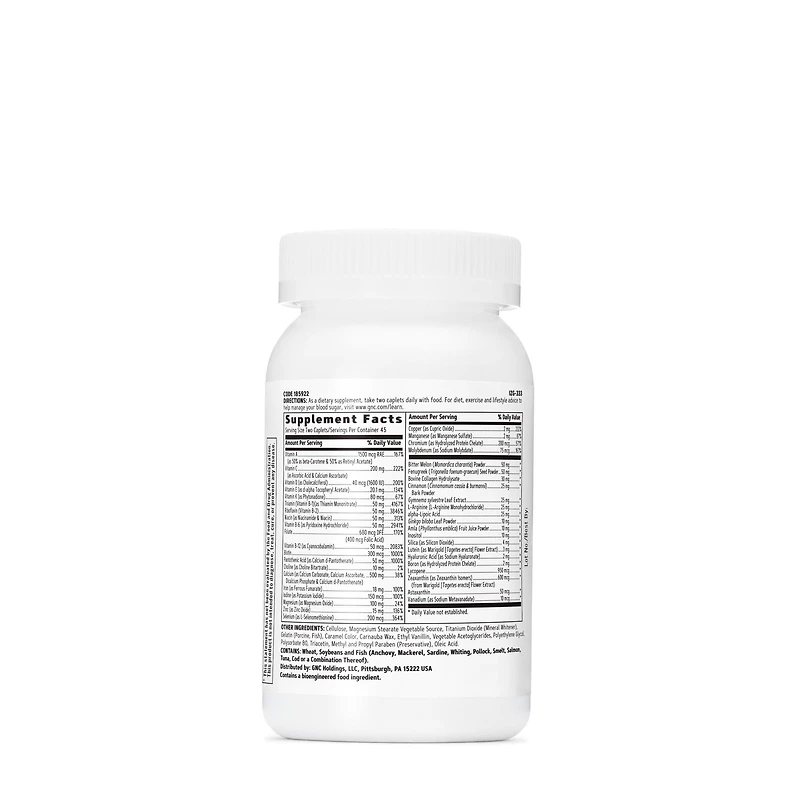 Multivitamin Diabetic Support - 90 Caplets (45 Servings)