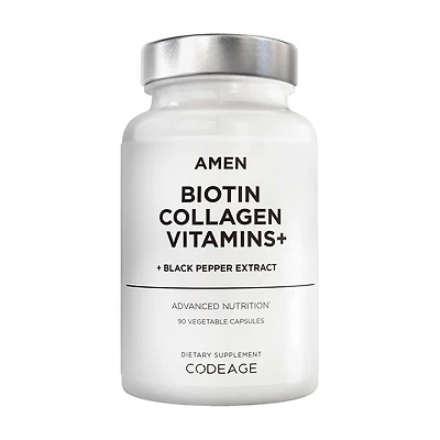 AMEN - Biotin Collagen Vitamins+ - 90 Capsules (90 Servings)