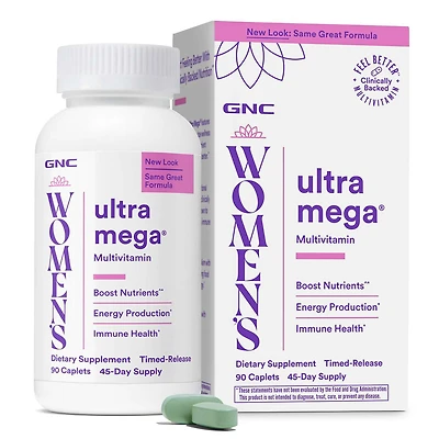 Ultra Mega® Multivitamin - 90 Caplets (45 Servings)