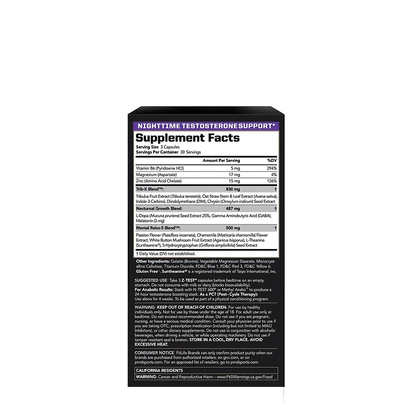 Z-TEST® - 90 Capsules (30 Servings)