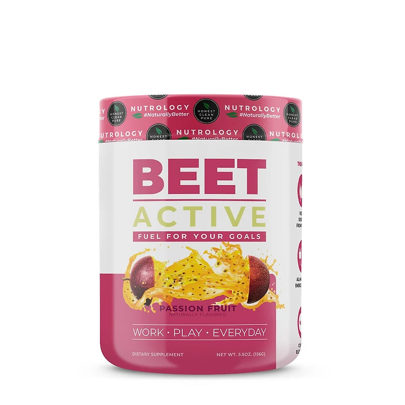 Nutrology Beet Active Vitamin C - Passion Fruit (30 Servings)