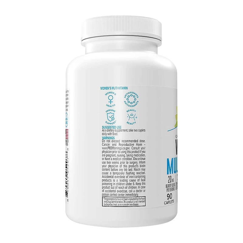 Women's Multi-Vitamin - 90 Caplets (45 Servings)