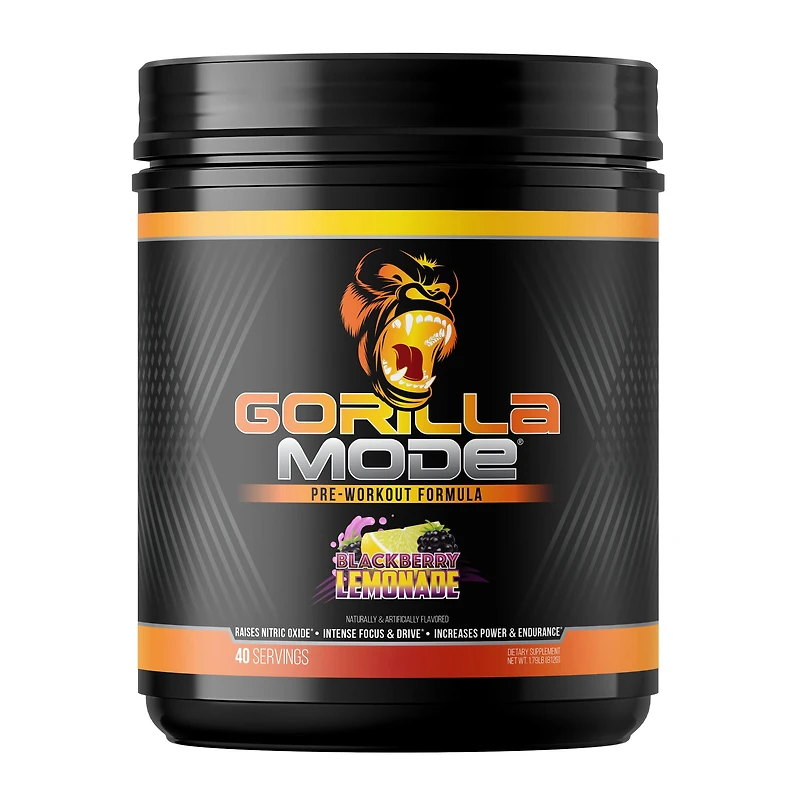 Gorilla Mind Mode Pre-Workout - Blackberry Lemonade (40 Servings)