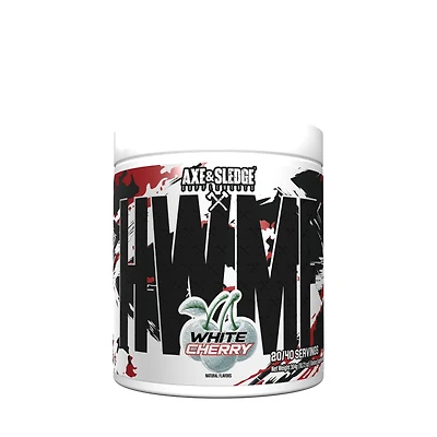 Axe & Sledge Supplements Hwmf High Stim Pre-Workout - White Cherry (40 Servings)