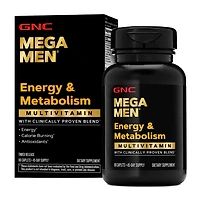 GNC Mega Men Energy & Metabolism Multivitamin Healthy - 90 Caplets (45 Servings)