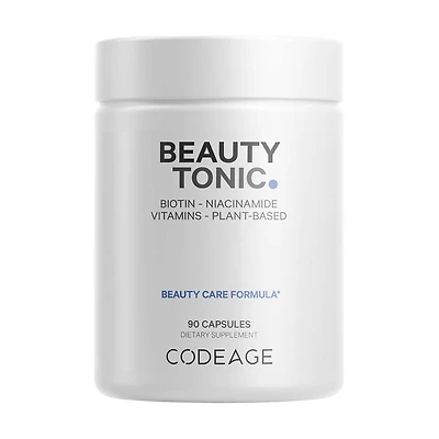 Beauty Tonic - Vegan Multivitamins - Biotin - Astaxanthin & Organic Blend - 90 Capsules (30 Servings)