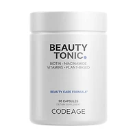 Beauty Tonic - Vegan Multivitamins - Biotin - Astaxanthin & Organic Blend - 90 Capsules (30 Servings)