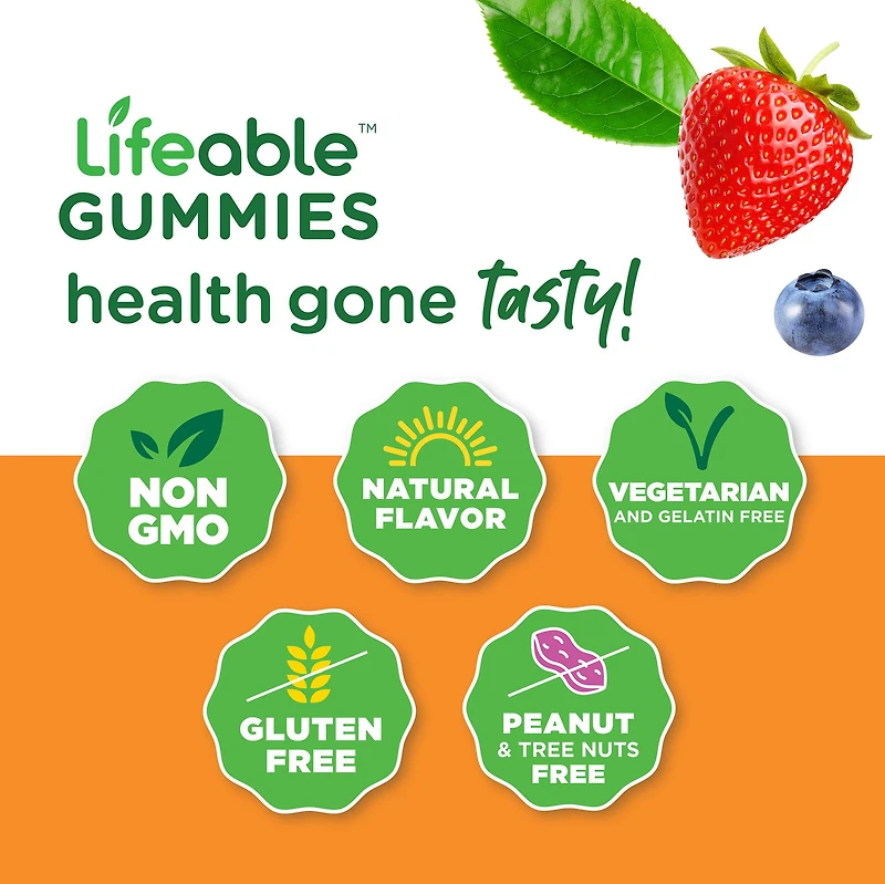Vitamin D3 + K2 Gummies - Strawberry - 60 Gummies (30 Servings)