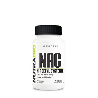 NutraBio Nac 600Mg - 90 Capsules (90 Servings)
