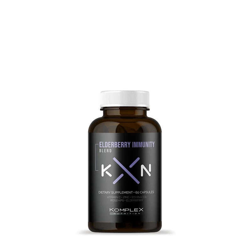Komplex Nutrition Elderberry Immunity Capsules Vitamin C - 60 (30 Servings)