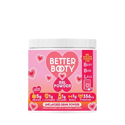 Angry Supplements Better Booty Bbl Powder - Unflavored (30 Servings)