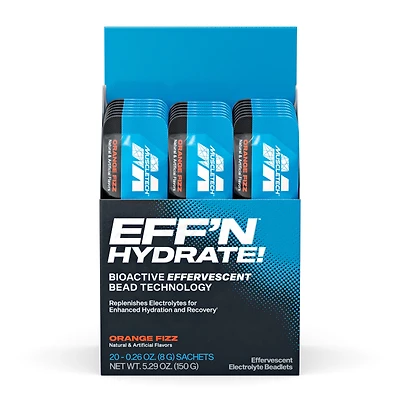 MuscleTech Eff'n Hydrate! - Orange Fizz 20 Sachets (20 Servings)