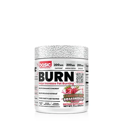 Basic Supplements Burn Vegan - Strawberry Dragon Fruit (45 Servings)
