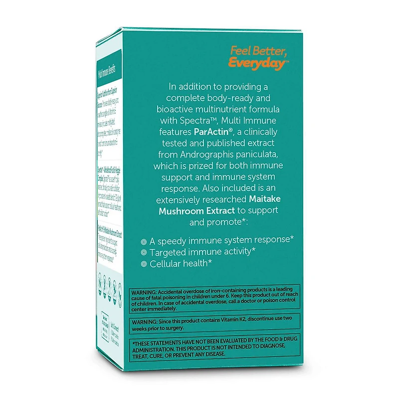 Multi Vitamin + Immune System Support - 60 Capsules (30 Servings)