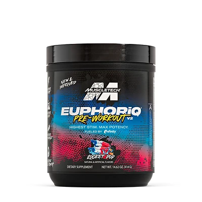 MuscleTech Euphoriq Pre-Workout V2 - Rocket Pop (20 Servings)