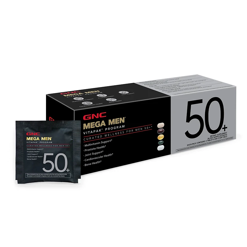 GNC Mega Men 50+ Vitapak Program (30 Servings)