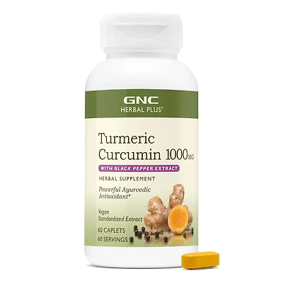 Turmeric Curcumin 1000mg Extra Strength - 60 Caplets (60 Servings)