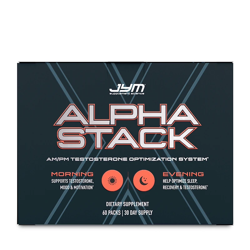 Alpha Stack AM/PM Testosterone Optimization System - 60 Packs (60 Servings)