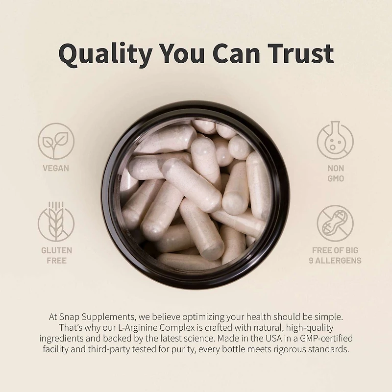 L-Arginine Power Complex - 60 Capsules (30 Servings)
