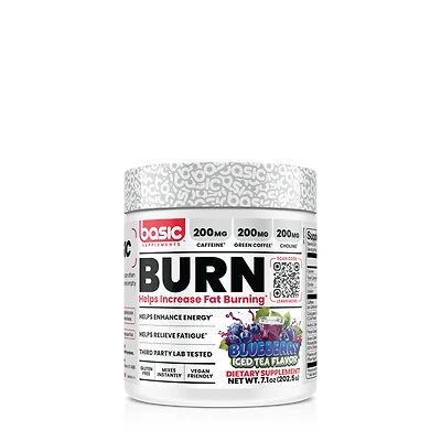 Basic Supplements Burn Vegan - Blueberry Iced Tea (45 Servings)