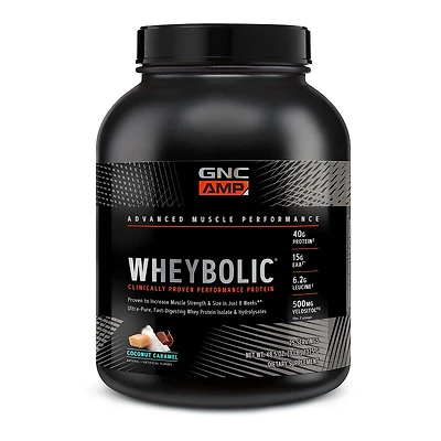 GNC AMP Whey Proteinbolic Healthy - Coconut Caramel (25 Servings)