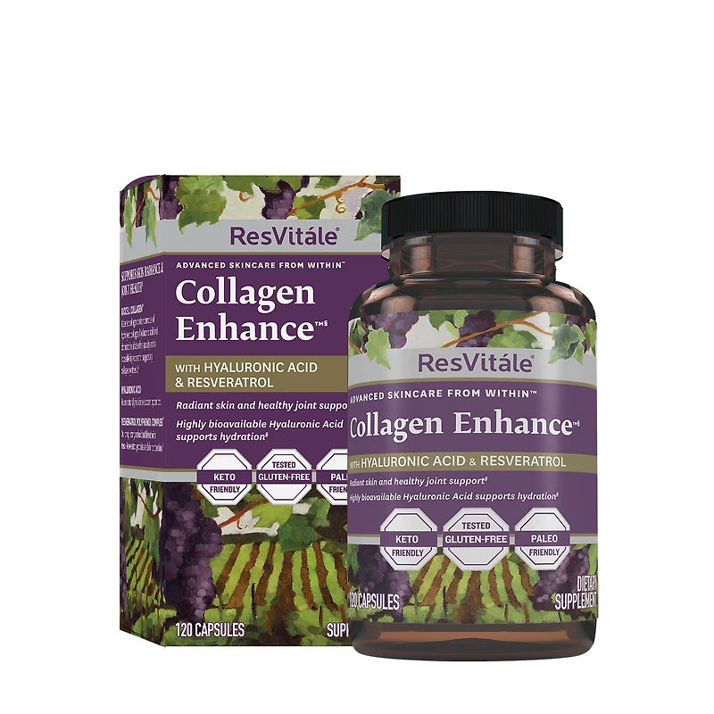 ResVitále Collagen Enhance Healthy - 120 Capsules (60 Servings)