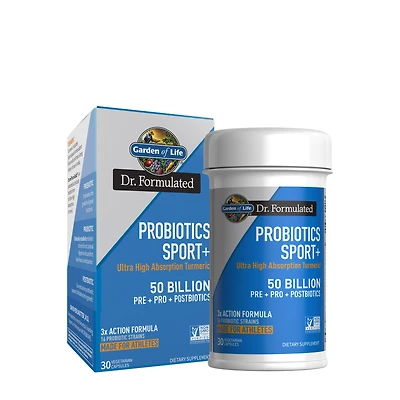 Garden of Life Probiotics Sport Plus Turmeric - 30 Capsules (30 Servings)