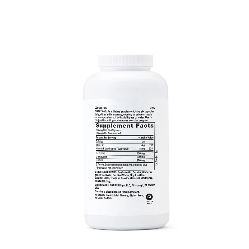 BCAA 1800mg - 240 Capsules (40 Servings)